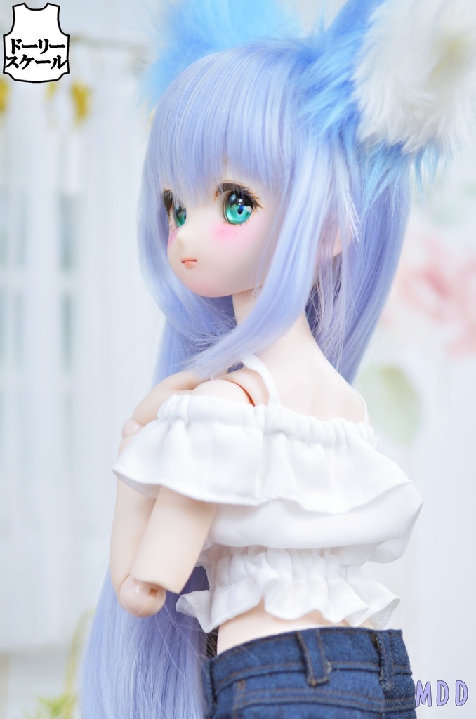 オフショルダーフリルトップスの型紙 Off-Shoulder Frill Top pattern