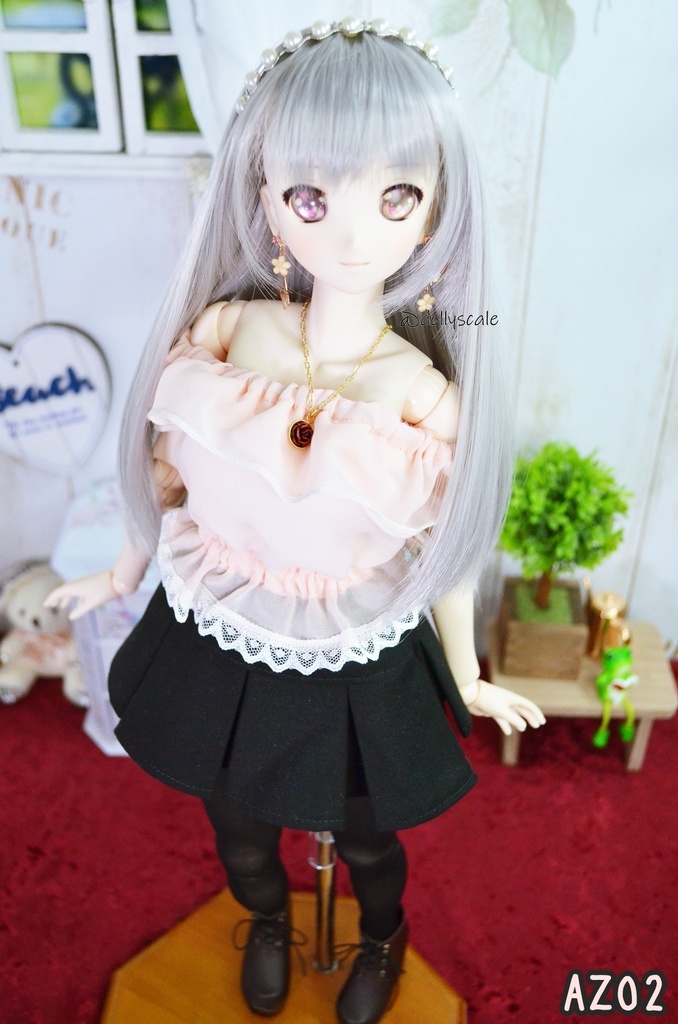 オフショルダーフリルトップスの型紙 Off-Shoulder Frill Top pattern