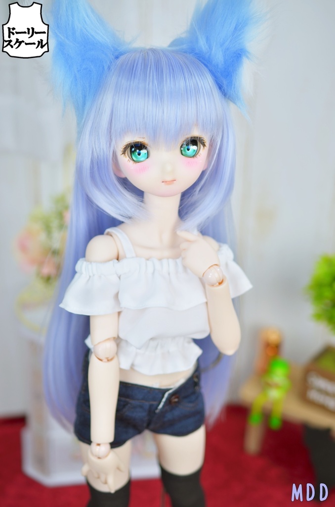 オフショルダーフリルトップスの型紙 Off-Shoulder Frill Top pattern