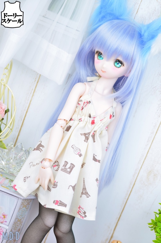 サマーワンピース・ホルターネックの型紙 Summer dress halterneck pattern