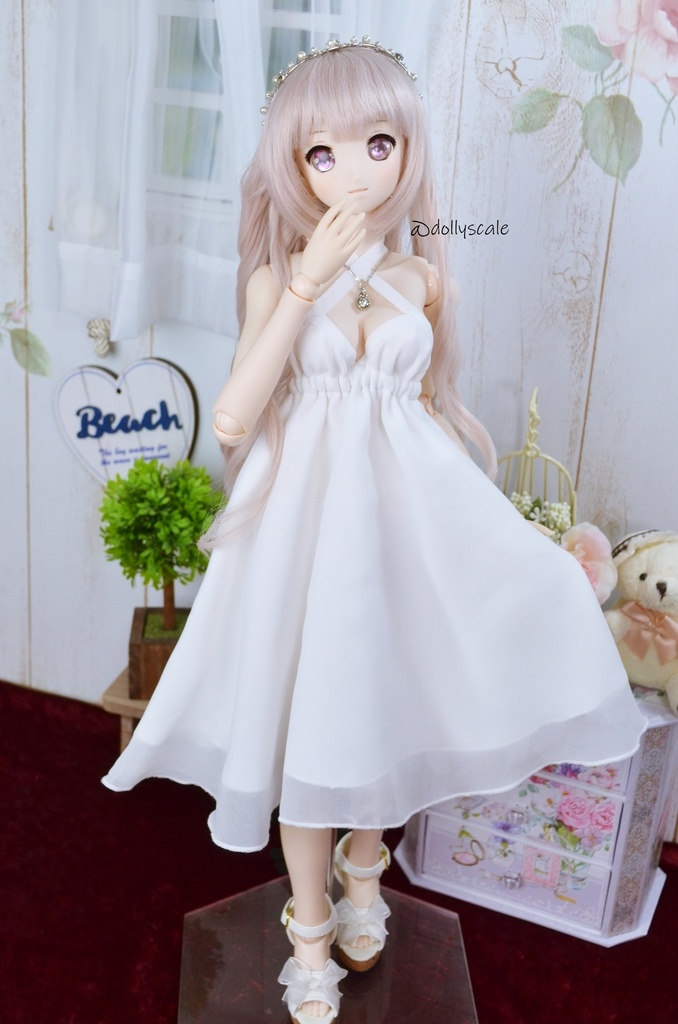 サマーワンピース・ホルターネックの型紙 Summer dress halterneck pattern