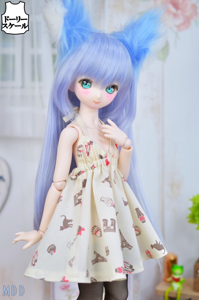 サマーワンピース・ホルターネックの型紙 Summer dress halterneck pattern