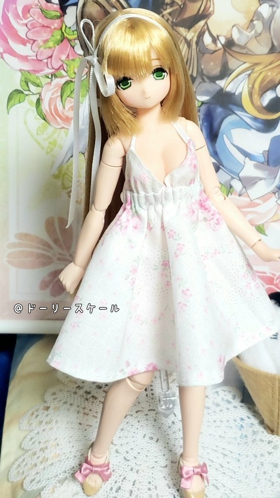 サマーワンピース・ホルターネックの型紙 Summer dress halterneck pattern