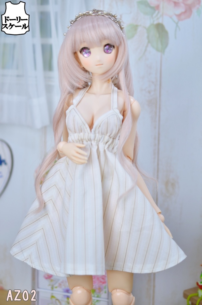 サマーワンピース・ホルターネックの型紙 Summer dress halterneck pattern