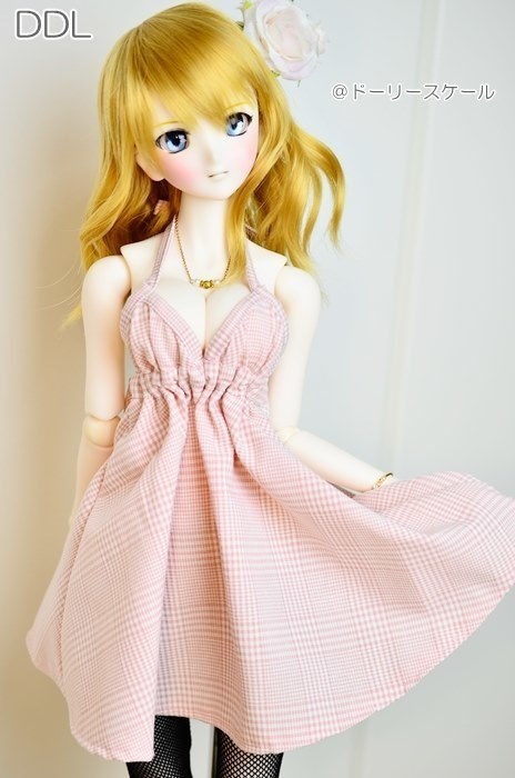 サマーワンピース・ホルターネックの型紙 Summer dress halterneck pattern