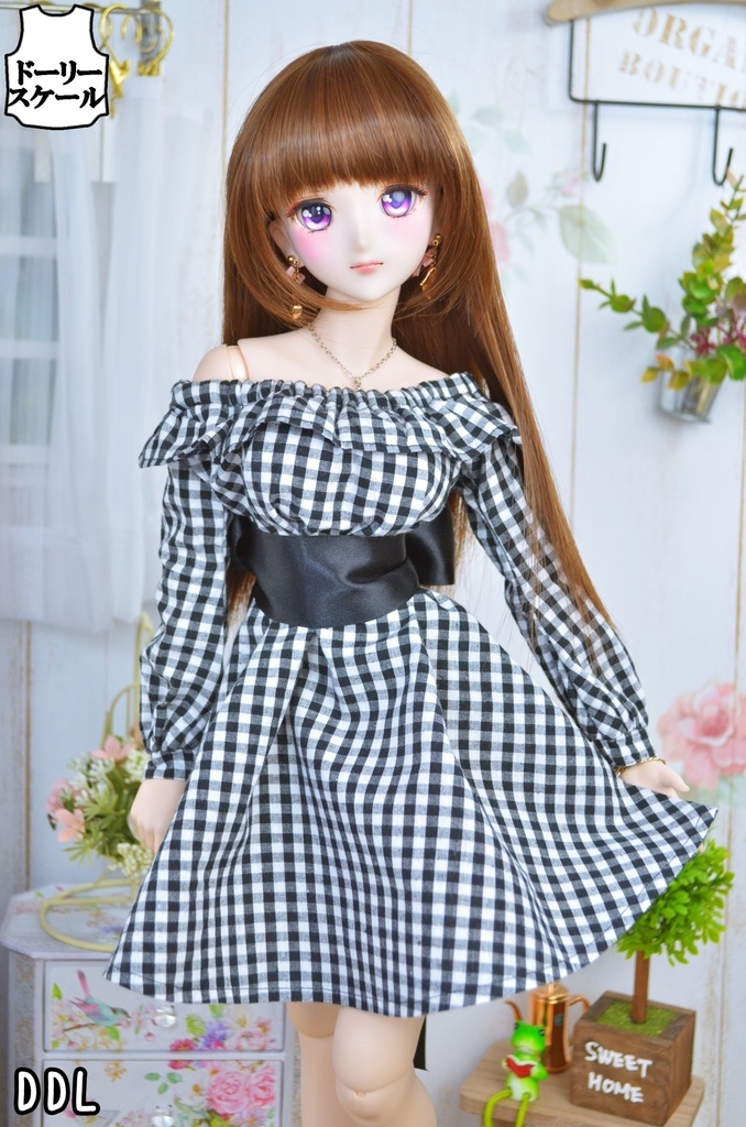 サマーワンピース・フリルの型紙 Summer dress frills pattern