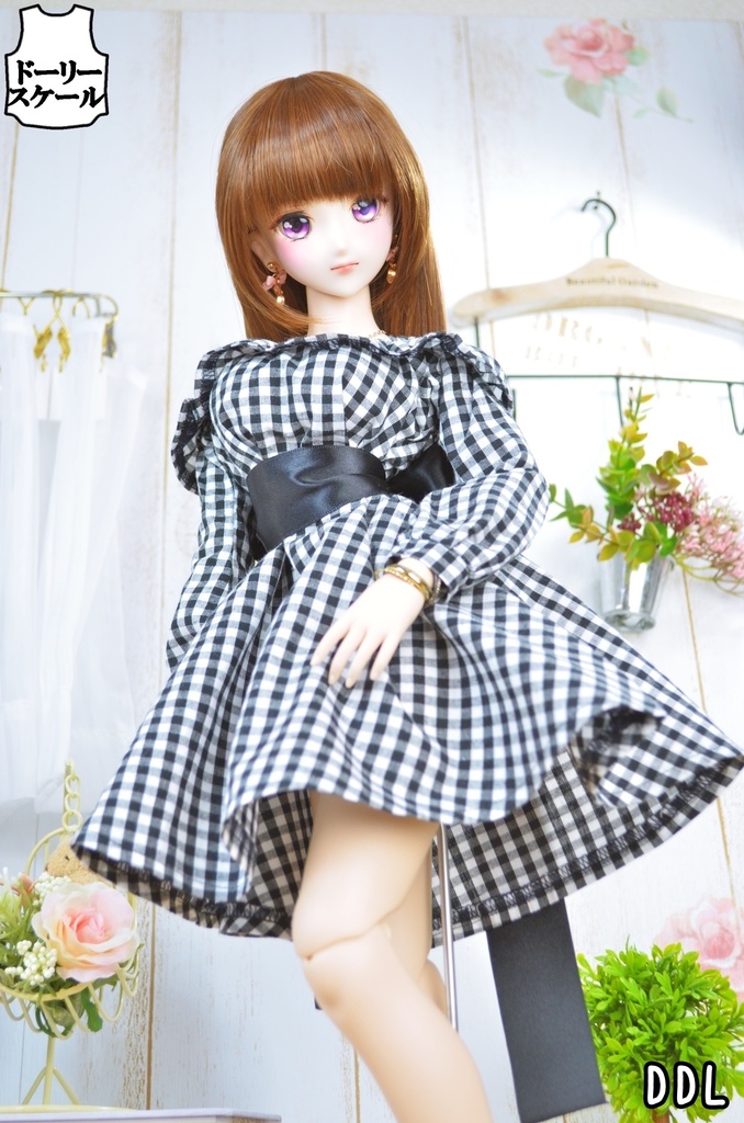 サマーワンピース・フリルの型紙 Summer dress frills pattern