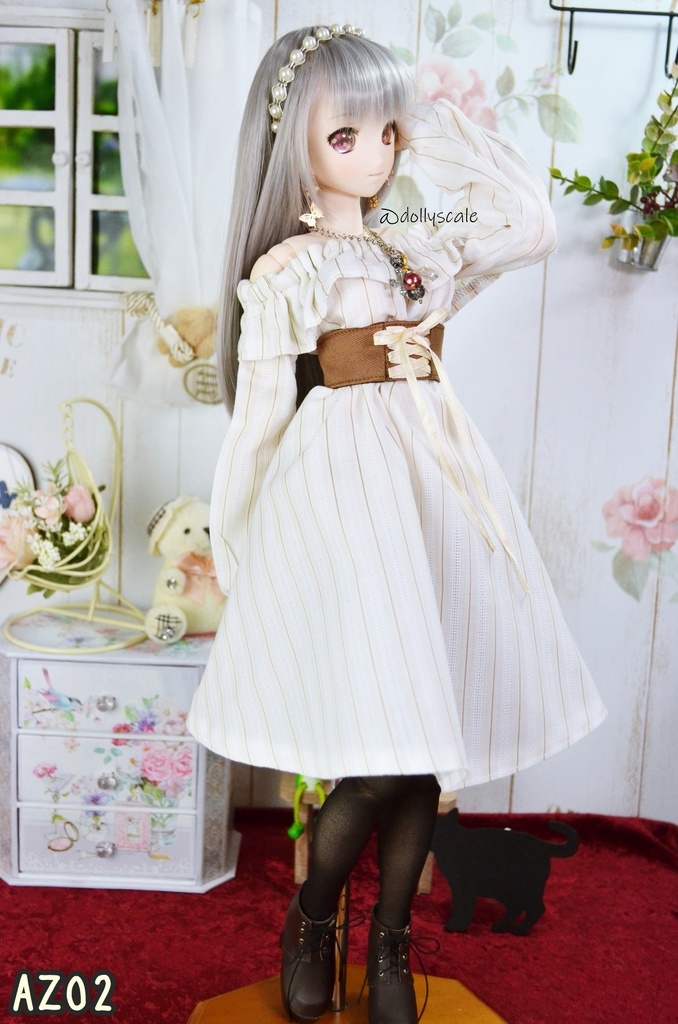 サマーワンピース・フリルの型紙 Summer dress frills pattern