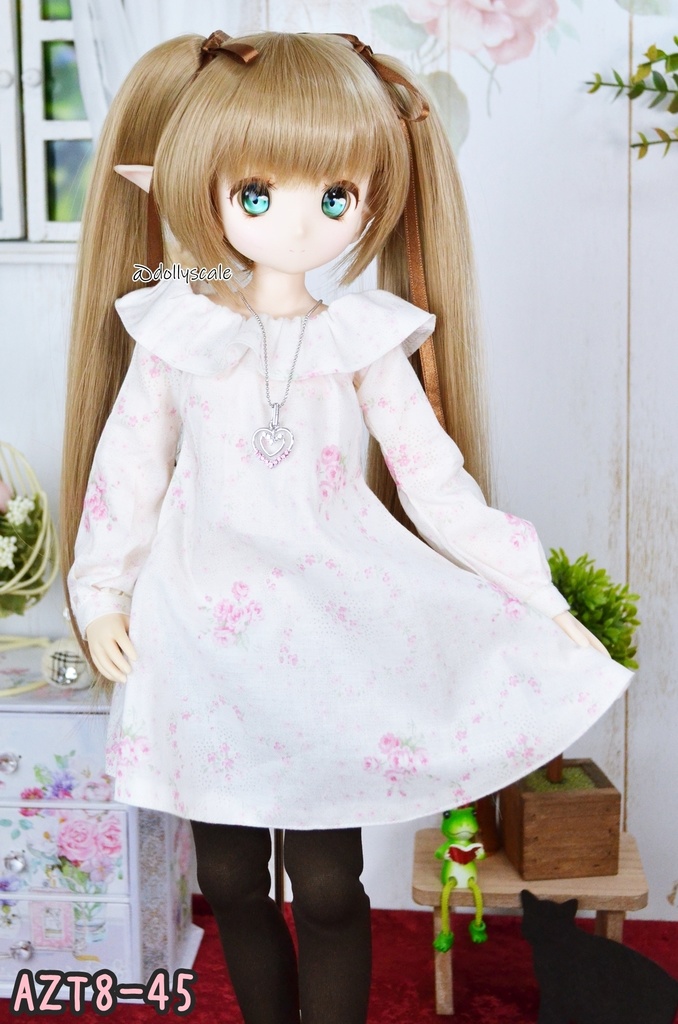 サマーワンピース・フリルの型紙 Summer dress frills pattern