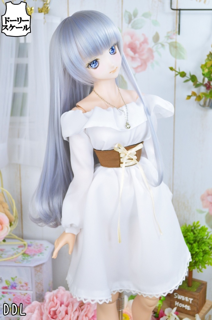 サマーワンピース・フリルの型紙 Summer dress frills pattern