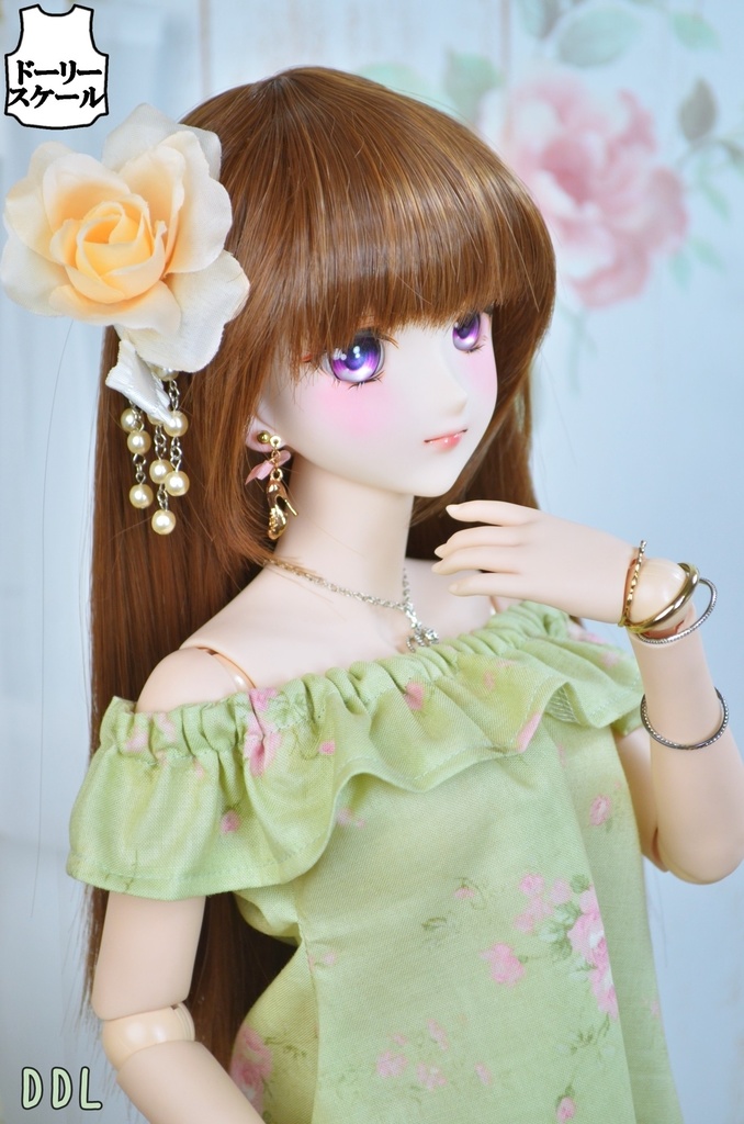 サマーワンピース・フリルの型紙 Summer dress frills pattern