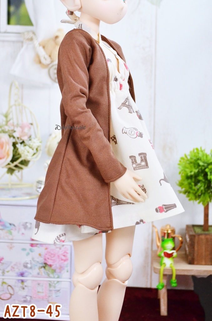 ロングカーディガンの型紙 Long Cardigan pattern