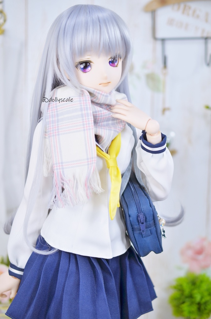 1/3ドール用スカーフの型紙 1/3 Doll Scarf pattern