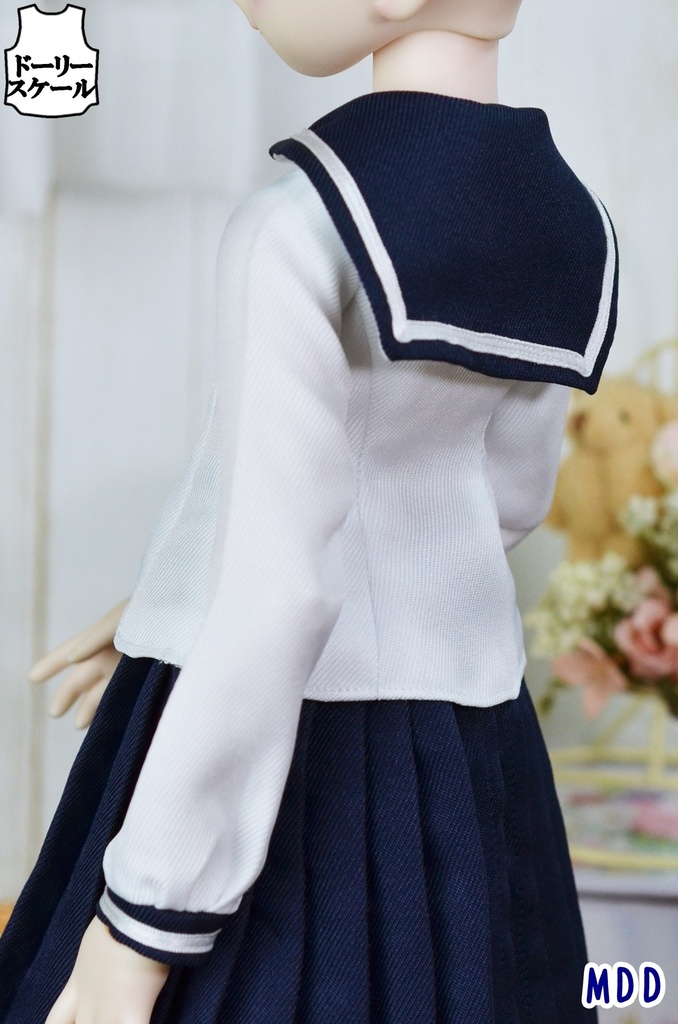 セーラーカラーブラウスの型紙 Sailor Collar Blouse pattern