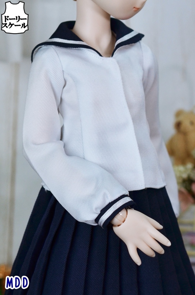 セーラーカラーブラウスの型紙 Sailor Collar Blouse pattern