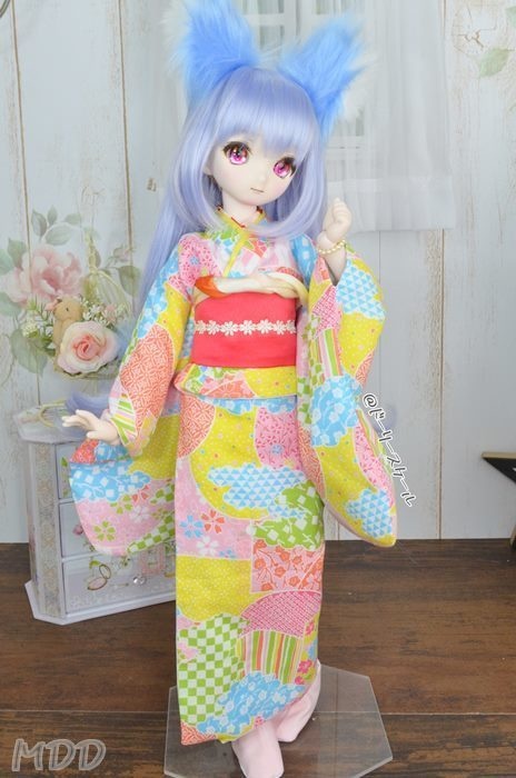 総裏地着物(袷着物)の型紙 Fully lined kimono pattern(Awase kimono)