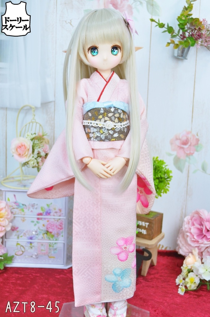 総裏地着物(袷着物)の型紙 Fully lined kimono pattern(Awase kimono)
