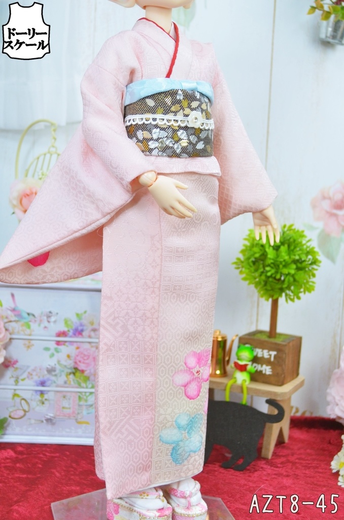 総裏地着物(袷着物)の型紙 Fully lined kimono pattern(Awase kimono)