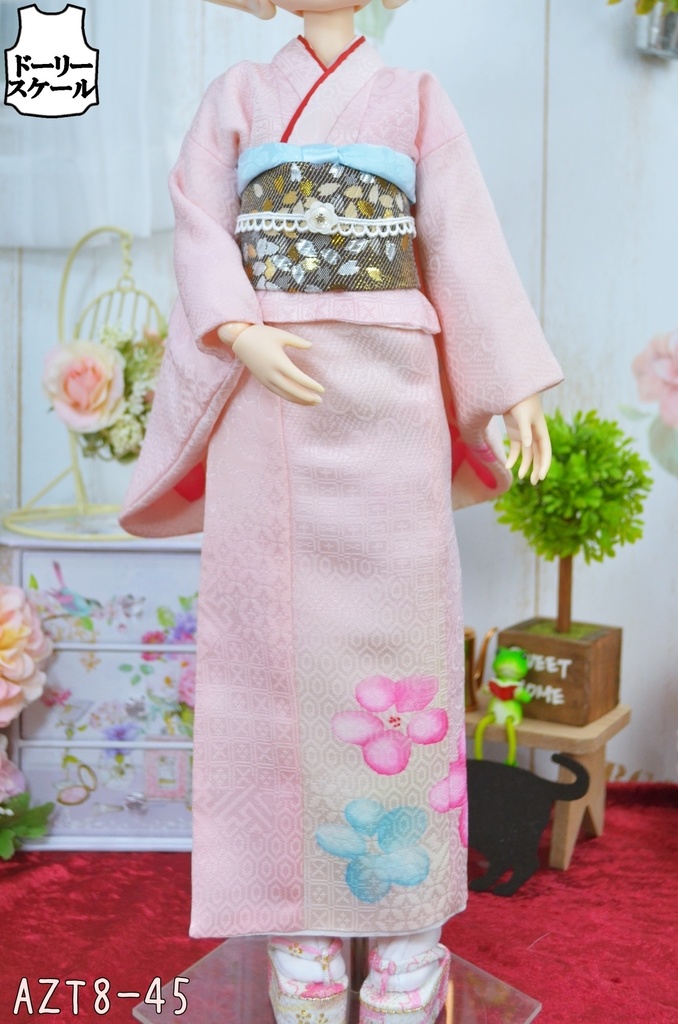 総裏地着物(袷着物)の型紙 Fully lined kimono pattern(Awase kimono)