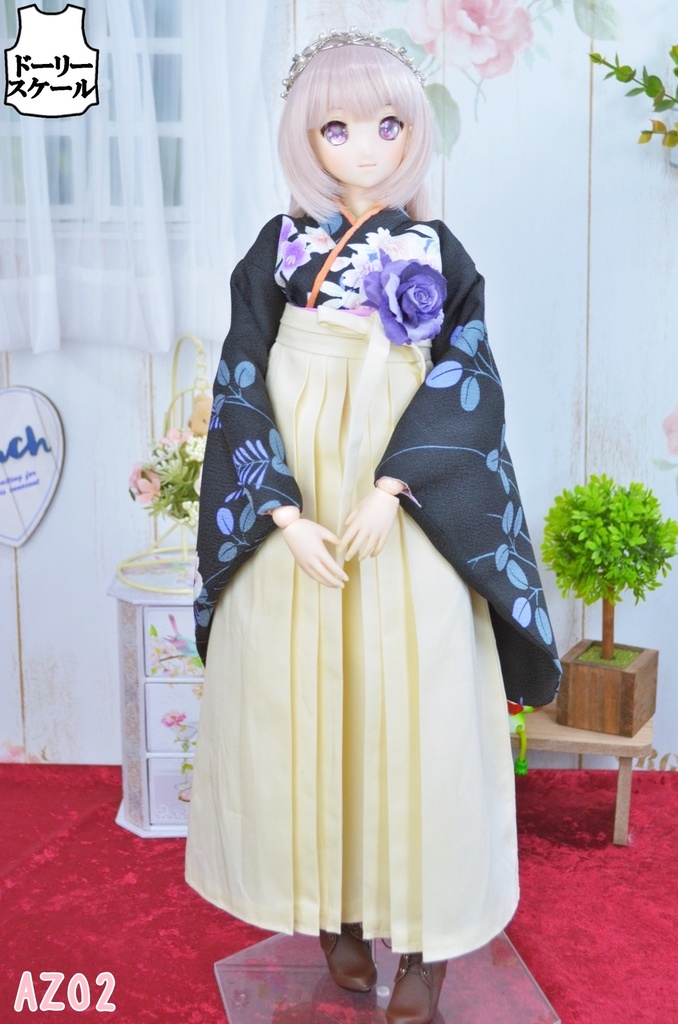 女袴の型紙 Women's hakama pattern