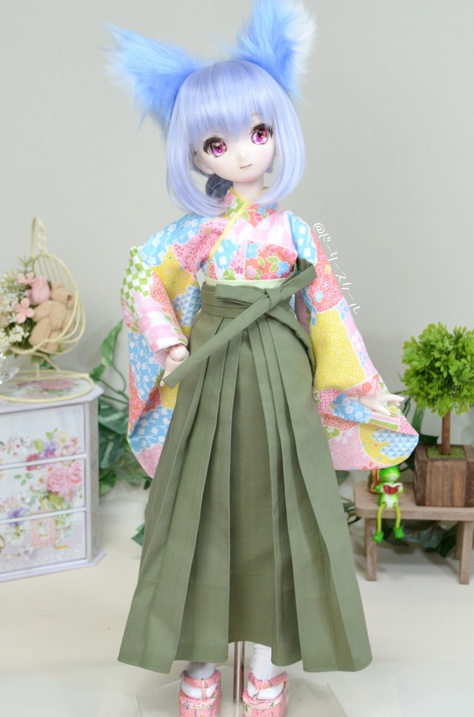 女袴の型紙　Women's hakama pattern