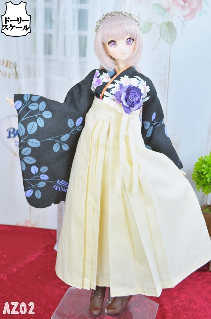 女袴の型紙 Women's hakama pattern
