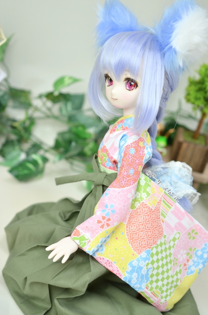 女袴の型紙 Women's hakama pattern