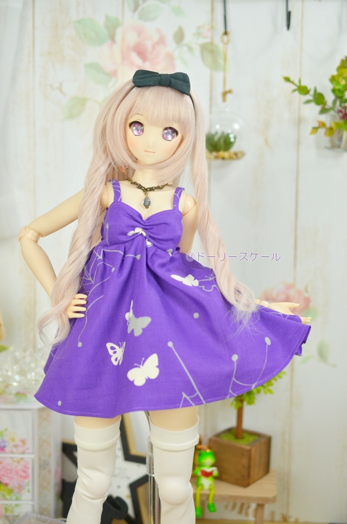 ハイウエストキャミワンピースの型紙 High-Waist Camisole Dress pattern