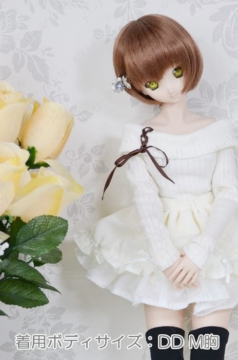 裾スカラップ&フリルスカートの型紙 Hem Scallop & Frill Skirt pattern