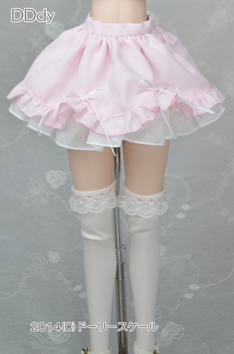 裾スカラップ&フリルスカートの型紙 Hem Scallop & Frill Skirt pattern