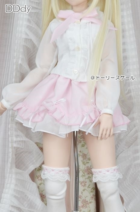 裾スカラップ&フリルスカートの型紙 Hem Scallop & Frill Skirt pattern