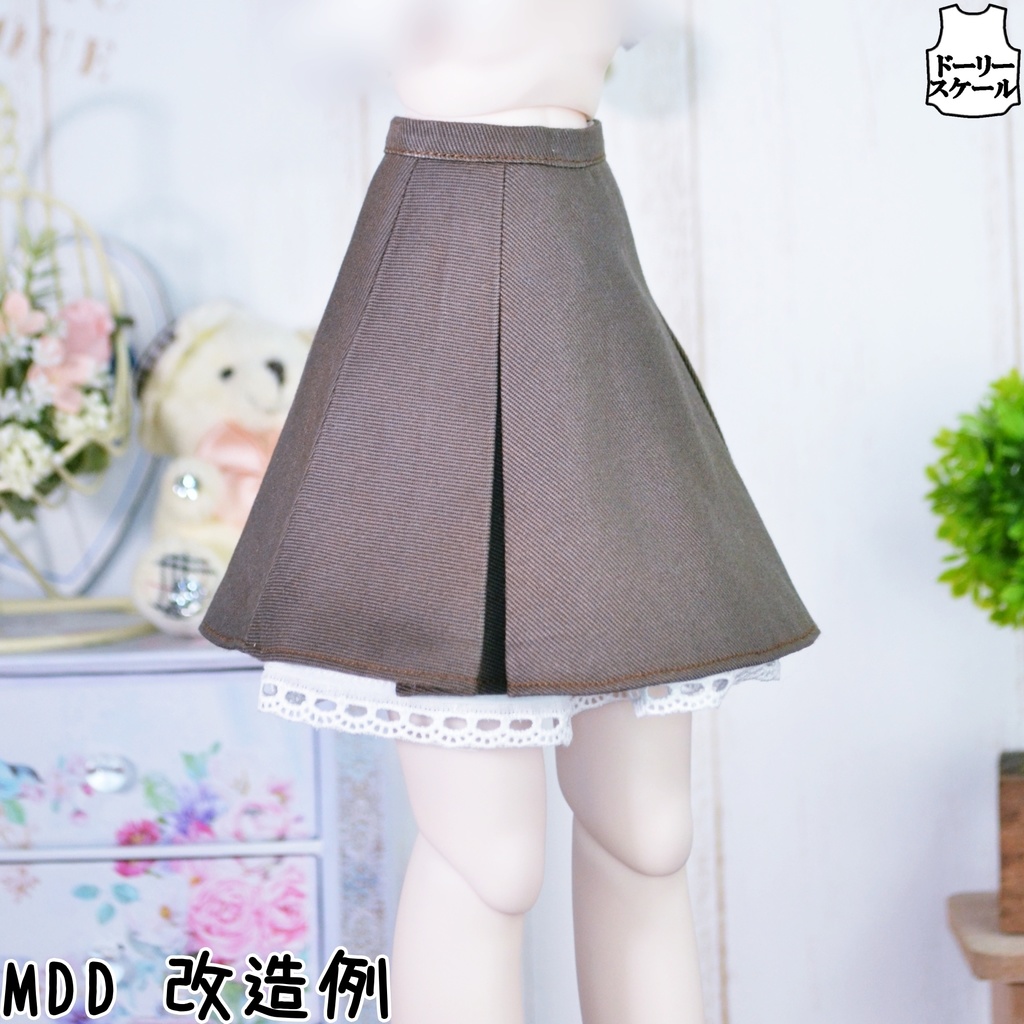 ボックスプリーツワンピースの型紙 Box Pleated Dress pattern