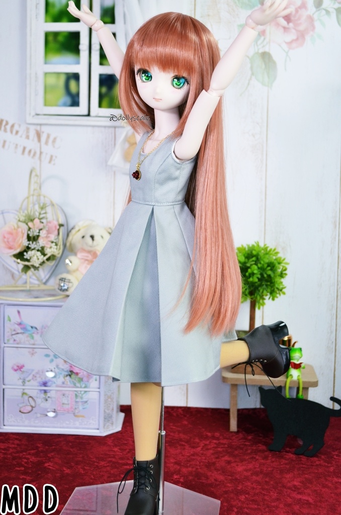 ボックスプリーツワンピースの型紙 Box Pleated Dress pattern