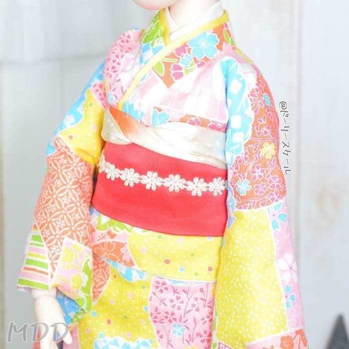 蝶結び帯の型紙 Bowknot obi pattern