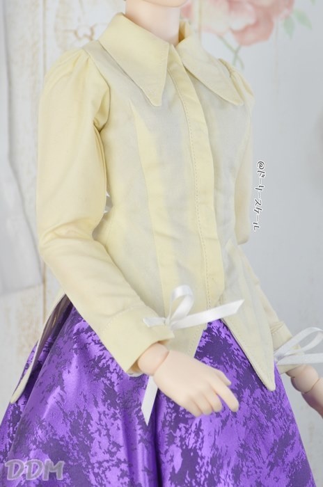 燕尾ブラウスの型紙 Swallowtail blouse pattern