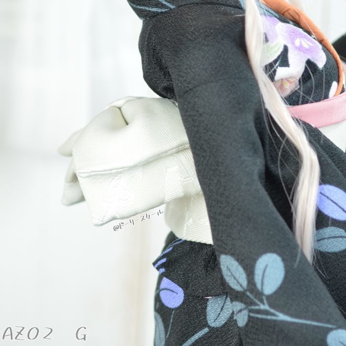 蝶結び帯2の型紙 Bowknot obi2 pattern