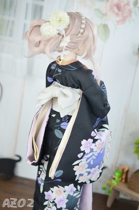 蝶結び帯2の型紙 Bowknot obi2 pattern