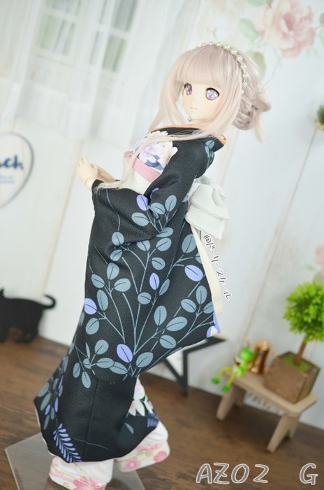 蝶結び帯2の型紙 Bowknot obi2 pattern