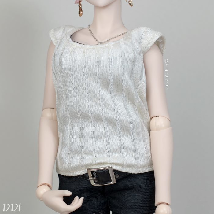 ノースリーブプルオーバーの型紙 Sleeveless pullover pattern