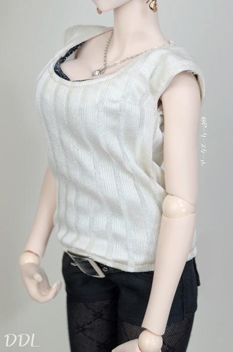 ノースリーブプルオーバーの型紙 Sleeveless pullover pattern