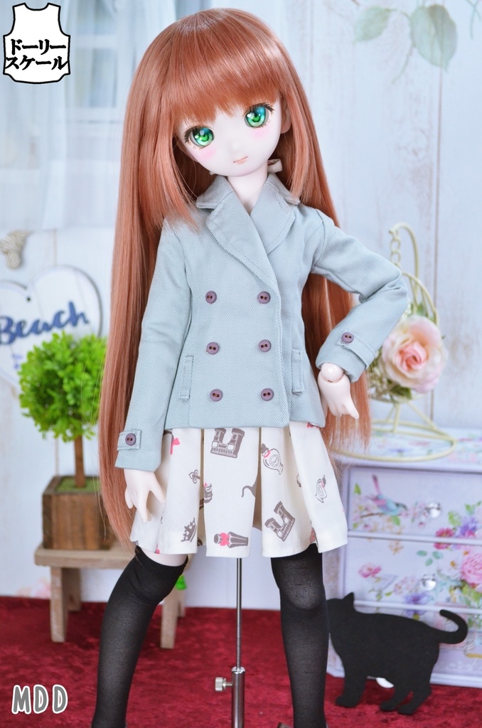 ダブルコートの型紙 Double‐breasted coat pattern