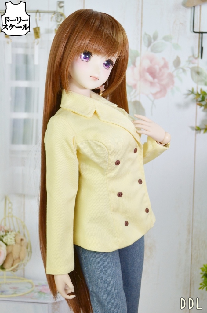 ダブルコートの型紙 Double‐breasted coat pattern