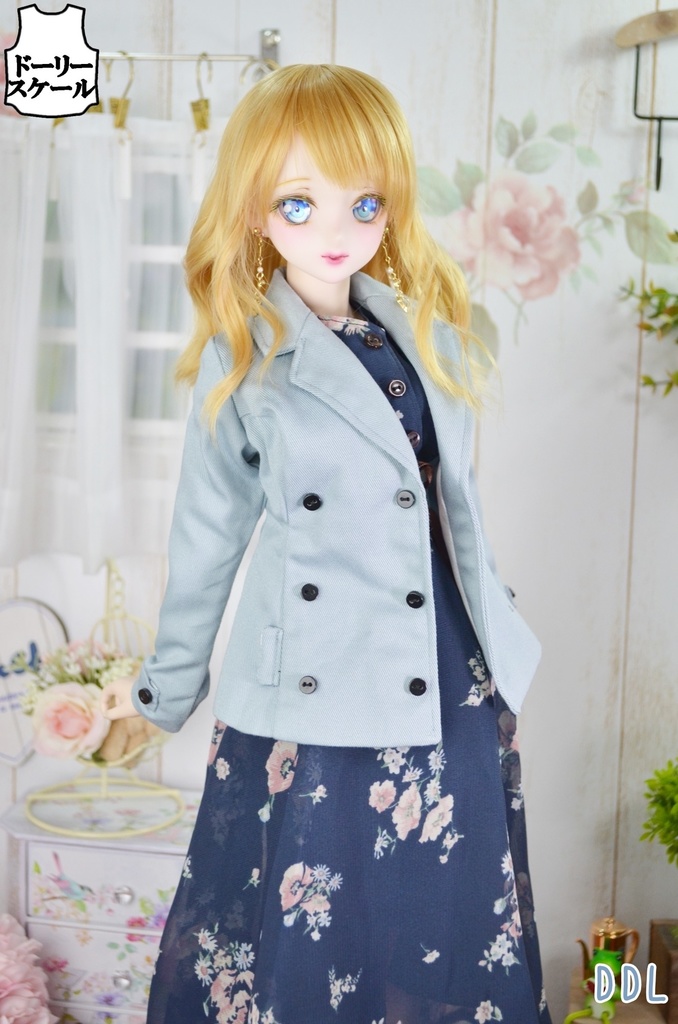 ダブルコートの型紙 Double‐breasted coat pattern