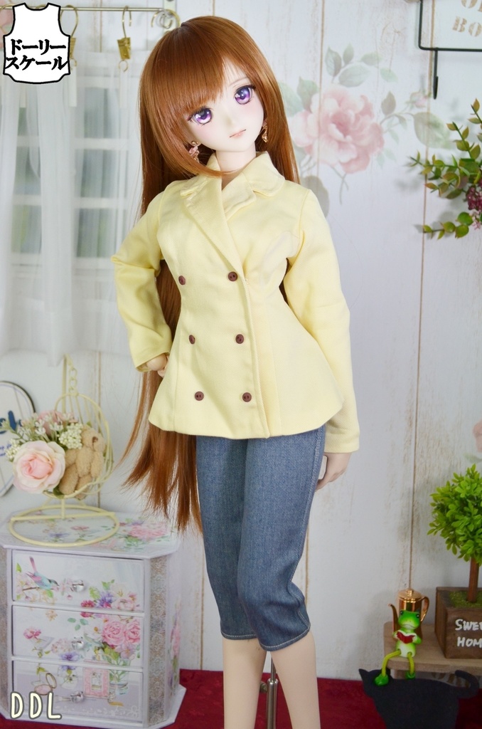 ダブルコートの型紙 Double‐breasted coat pattern