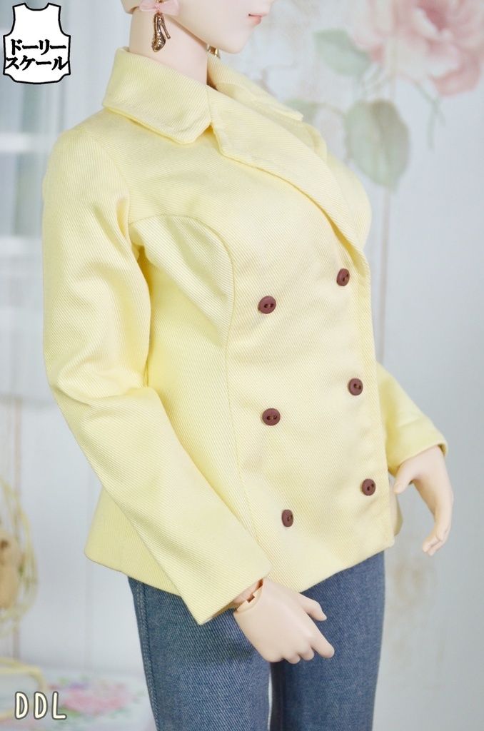 ダブルコートの型紙 Double‐breasted coat pattern