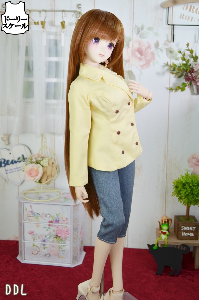 ダブルコートの型紙 Double‐breasted coat pattern