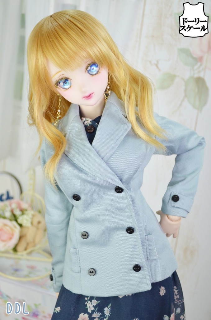 ダブルコートの型紙 Double‐breasted coat pattern