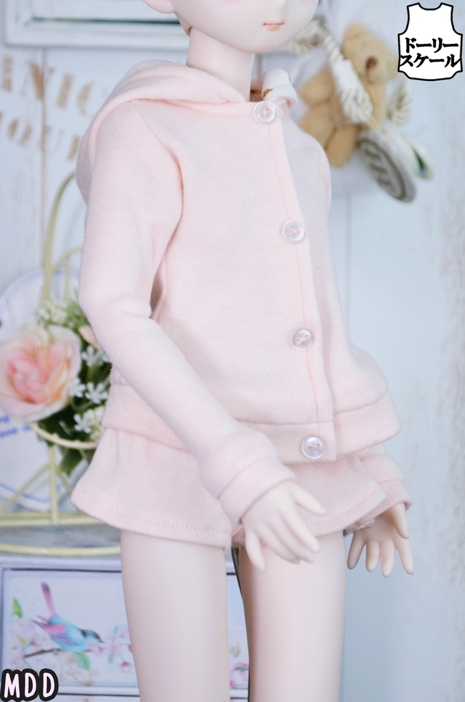 ボタンパーカーセットの型紙 Button Hoodie Set pattern