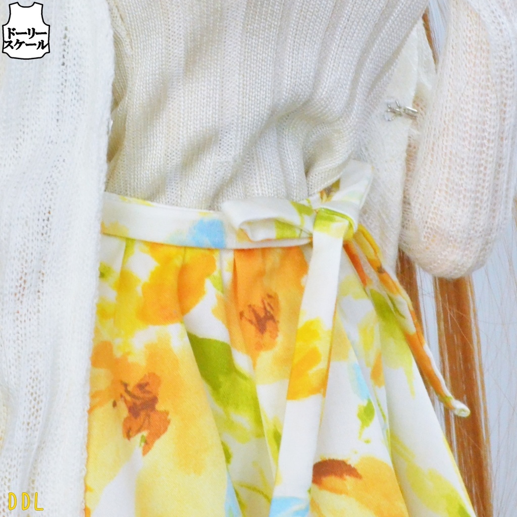 【完成品】ロングギャザースカート