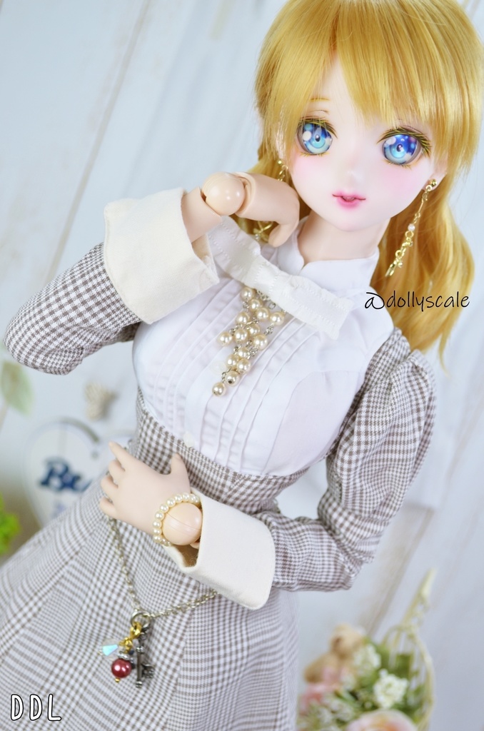 ピンタックノースリーブの型紙 Pintucked sleeveless pattern